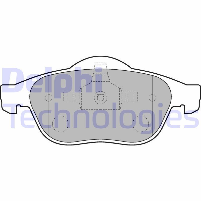 DELPHI LP1708 Brake Pads Set Front for