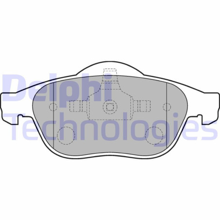 DELPHI LP1708 Brzdové platničky Predné pre
