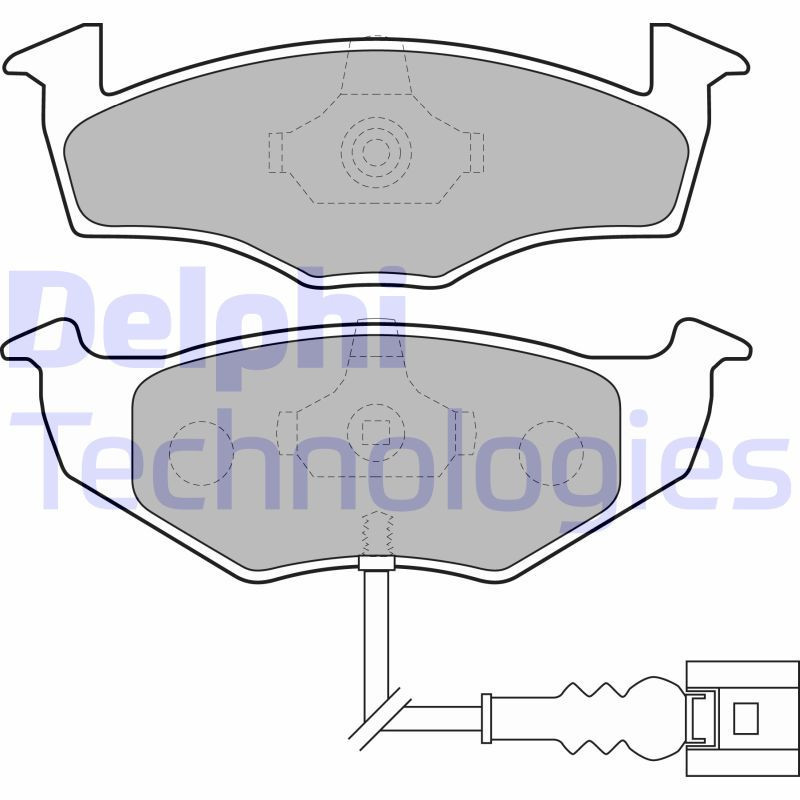 DELPHI LP1709 Brzdové platničky Predné pre