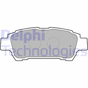DELPHI LP1710 Brzdové platničky Zadné pre