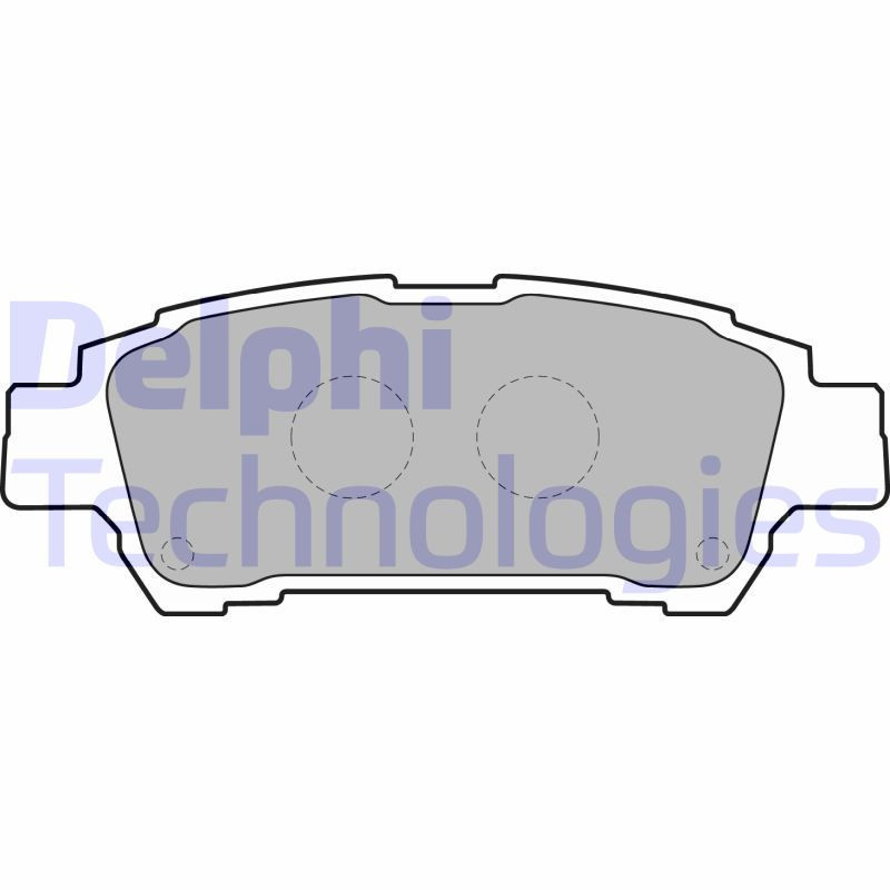 DELPHI LP1710 Brzdové platničky Zadné pre