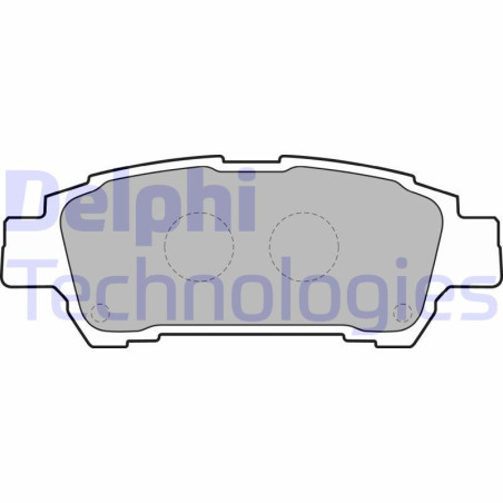 DELPHI LP1710 Brzdové platničky Zadné pre