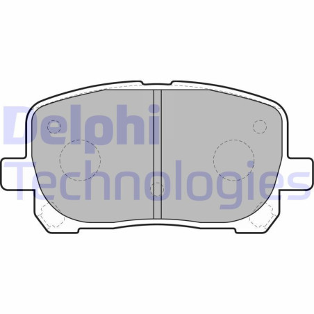 DELPHI LP1711 Pastiglie freno Anteriore per