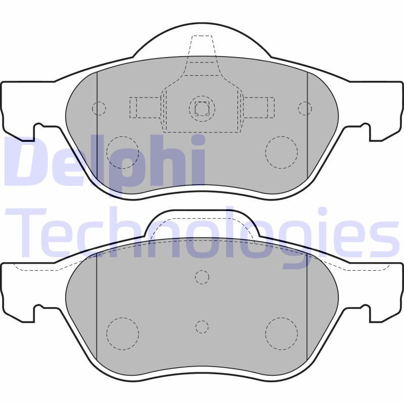 DELPHI LP1714 Brake Pads Set Front for