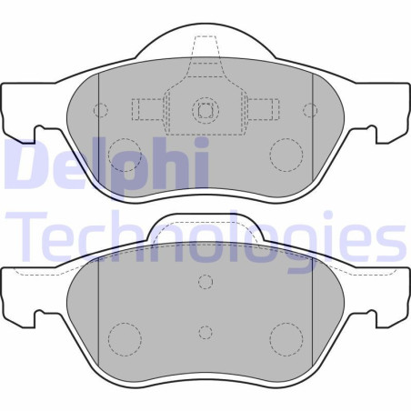 DELPHI LP1714 Pastiglie freno Anteriore per