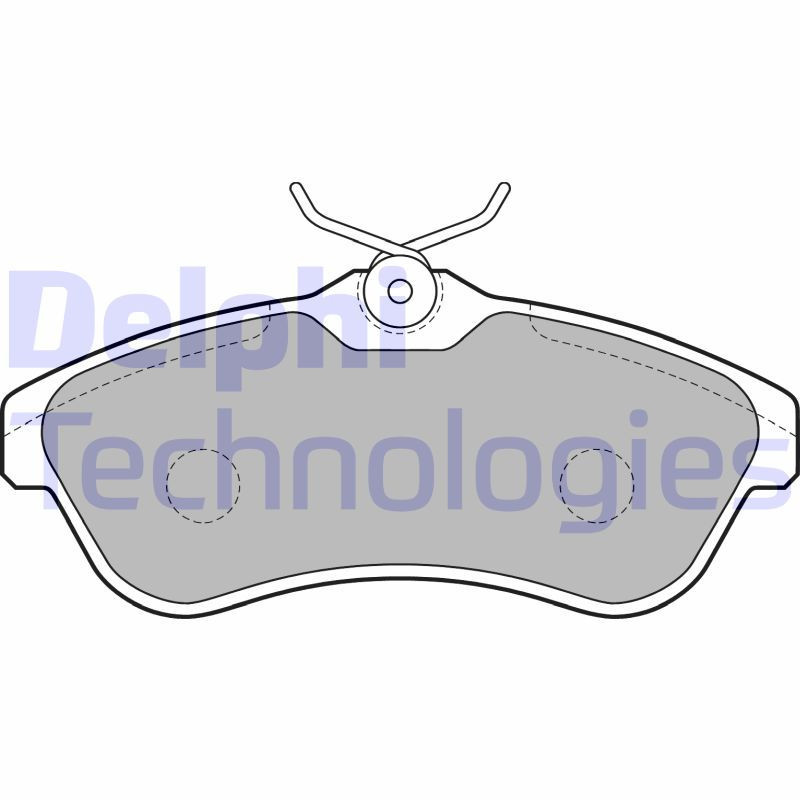 DELPHI LP1715 Pastiglie freno