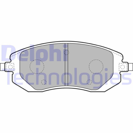DELPHI LP1718 Brake Pads Set Front for