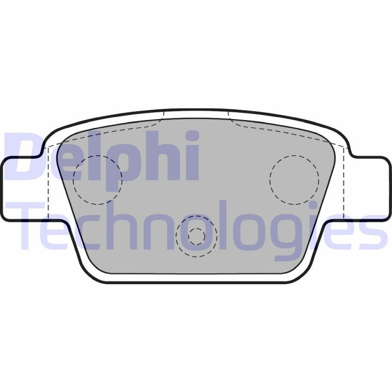 DELPHI LP1719 Brzdové platničky Zadné pre