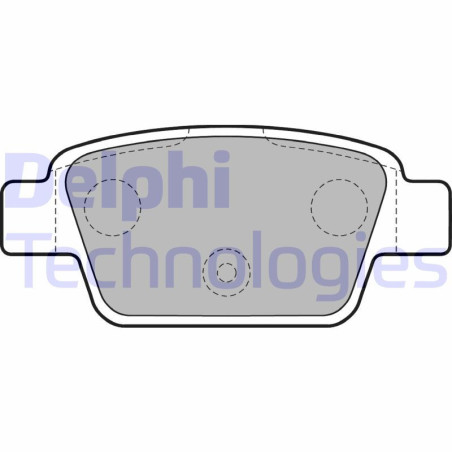 DELPHI LP1719 Brzdové platničky Zadné pre