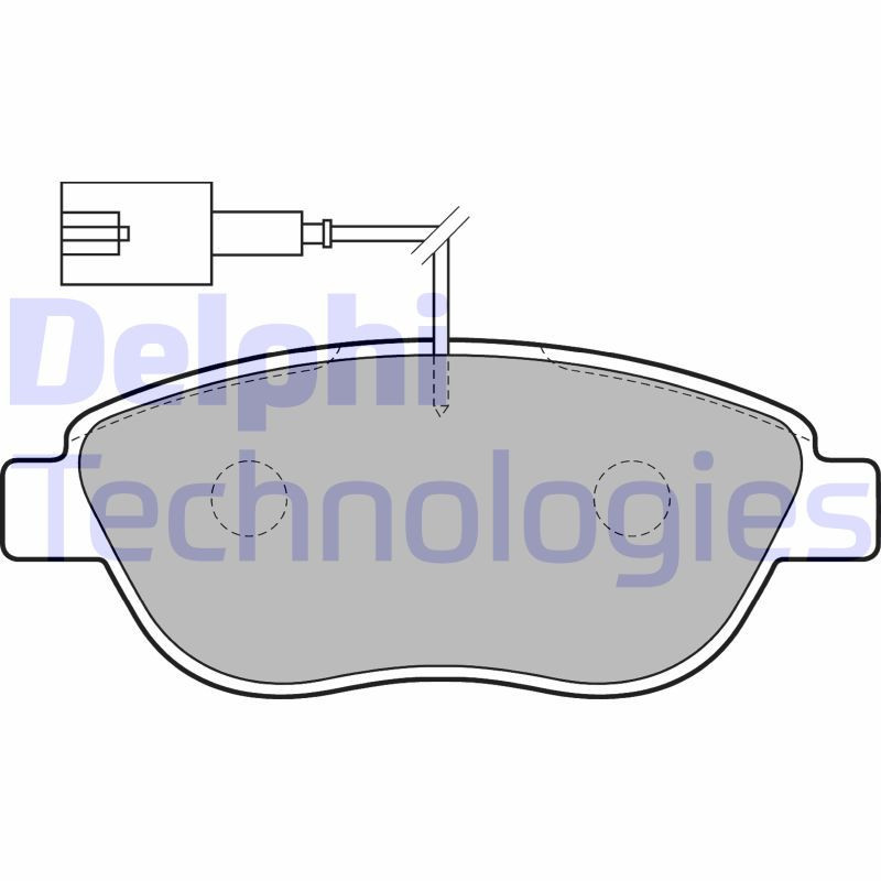 DELPHI LP1721 Pastiglie freno Anteriore per