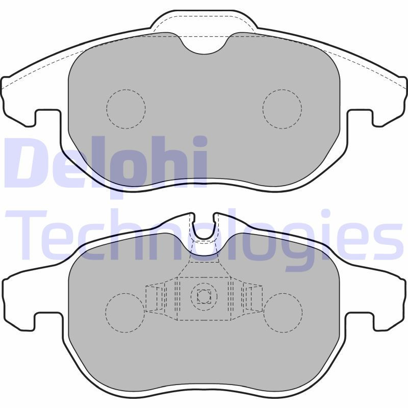 DELPHI LP1723 Pastiglie freno Anteriore per