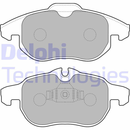 DELPHI LP1723 Brzdové platničky Predné pre