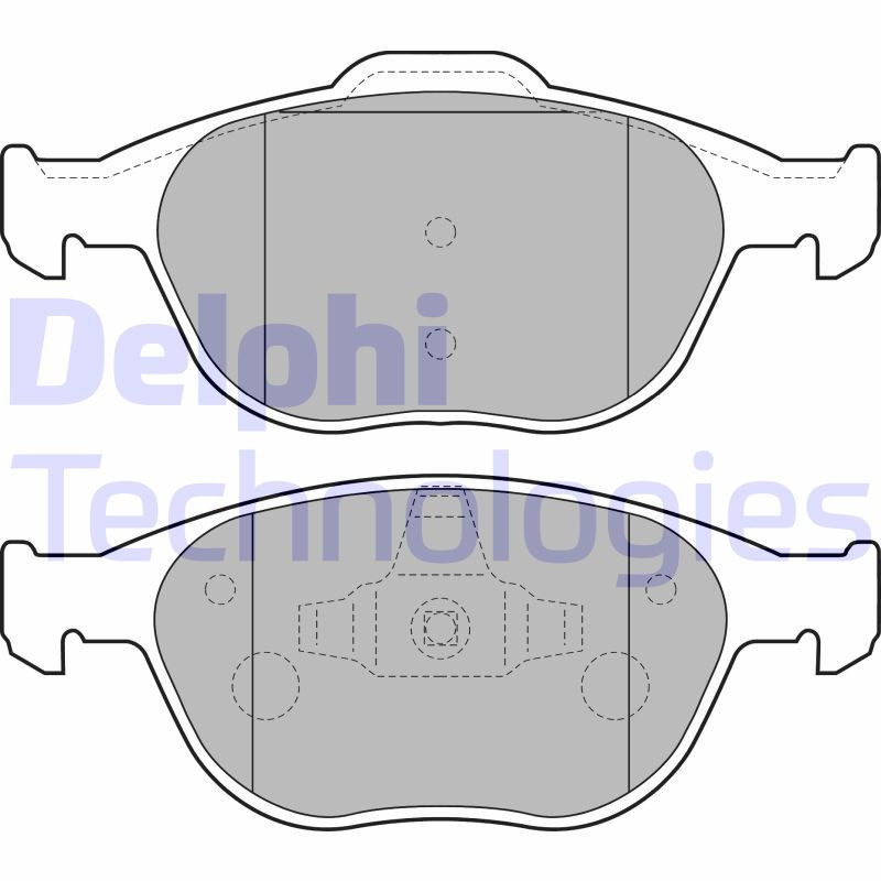 DELPHI LP1724 Pastiglie freno Anteriore per
