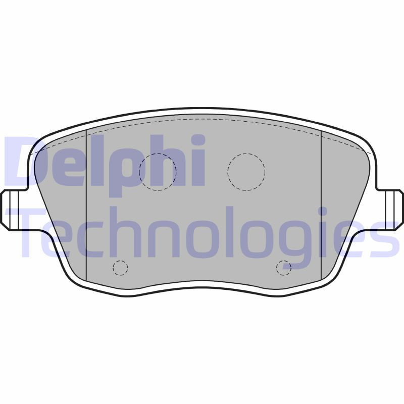 DELPHI LP1728 Pastillas de freno Delantero para
