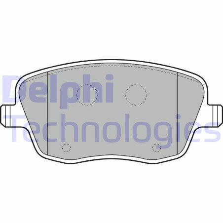 DELPHI LP1728 Brzdové platničky Predné pre