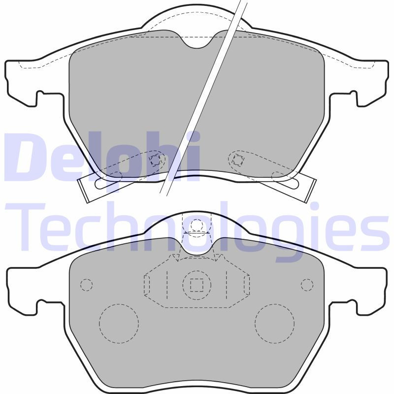 DELPHI LP1731 Brake Pads Set Front for