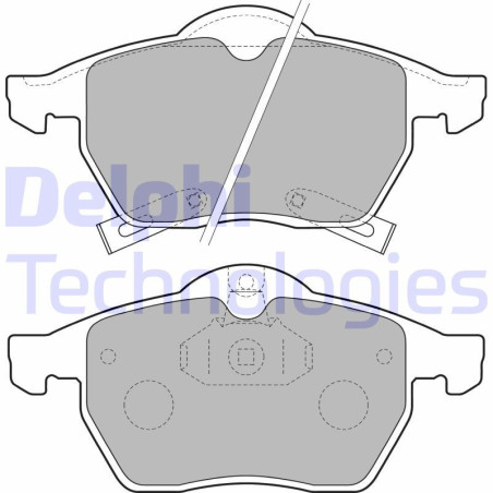 DELPHI LP1731 Brake Pads Set Front for