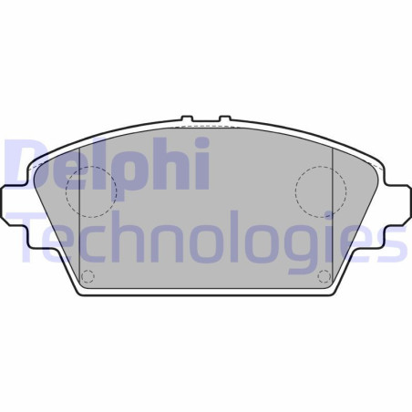 DELPHI LP1732 Brzdové platničky Predné pre