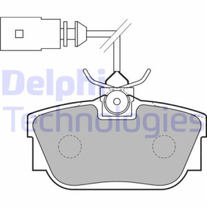 DELPHI LP1733 Brake Pads Set Rear for