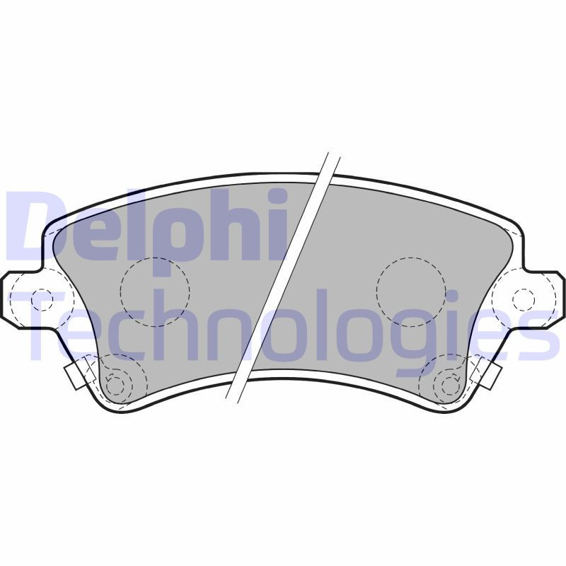 DELPHI LP1737 Pastiglie freno Anteriore per