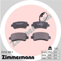 ZIMMERMANN 25112.180.1 Brake Pads