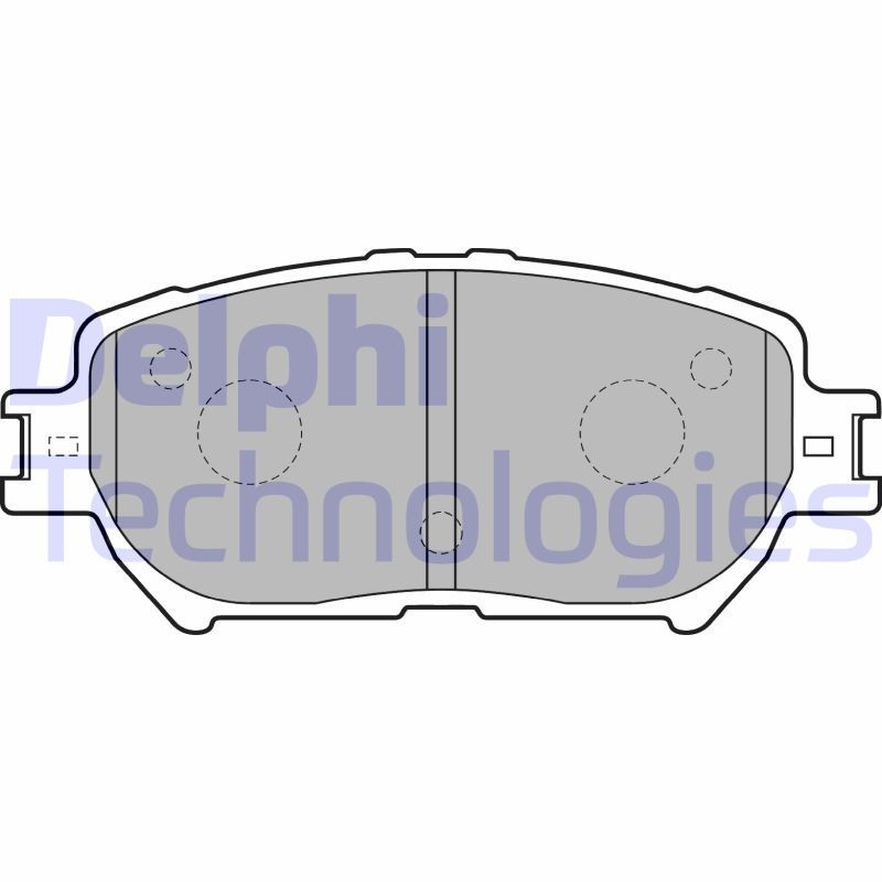 DELPHI LP1738 Pastiglie freno Anteriore per