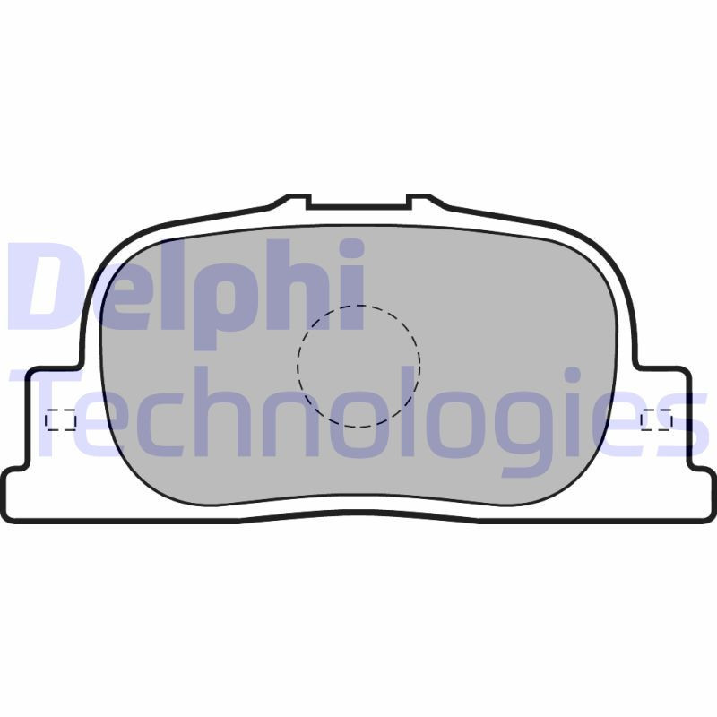 DELPHI LP1740 Pastillas de freno Trasero para