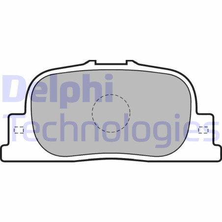 DELPHI LP1740 Brzdové platničky Zadné pre