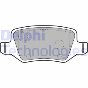 DELPHI LP1741 Brzdové platničky Zadné pre