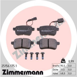 ZIMMERMANN 25156.175.1 Brake Pads