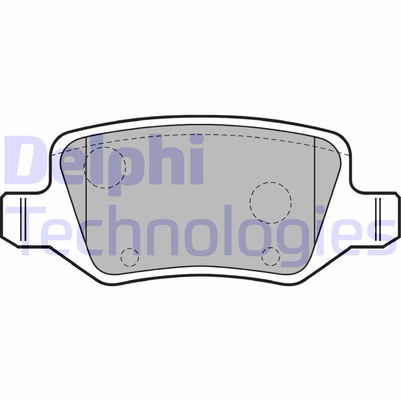 DELPHI LP1741 Pastillas de freno Trasero para