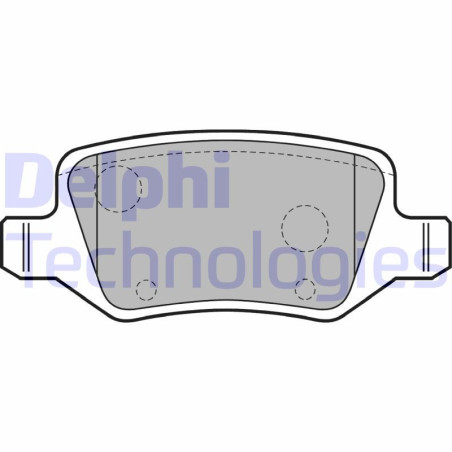 DELPHI LP1741 Pastillas de freno Trasero para