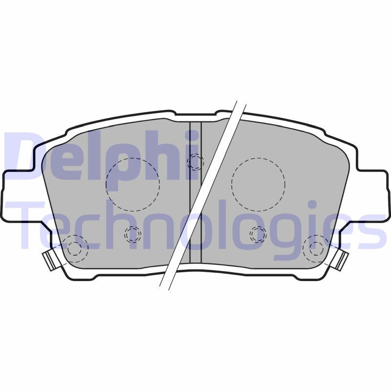 DELPHI LP1742 Pastiglie freno Anteriore per
