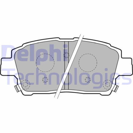 DELPHI LP1742 Brzdové platničky Predné pre