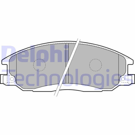 DELPHI LP1743 Pastiglie freno Anteriore per