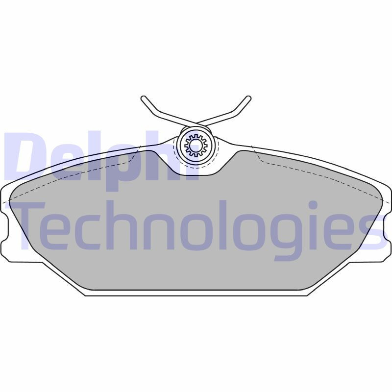 DELPHI LP1744 Brake Pads Set Front for
