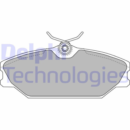 DELPHI LP1744 Brzdové platničky Predné pre