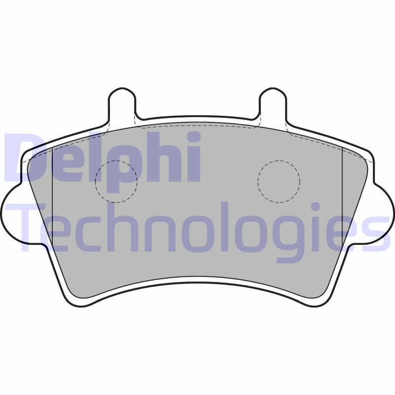 DELPHI LP1746 Klocki hamulcowe Przód dla