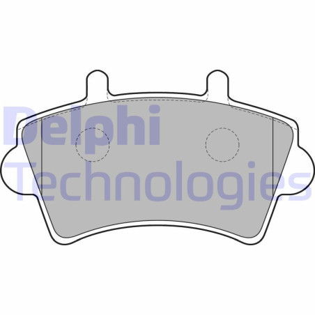 DELPHI LP1746 Brzdové platničky Predné pre