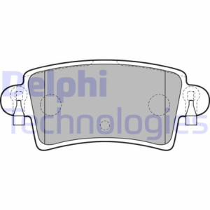 DELPHI LP1747 Brzdové platničky Zadné pre