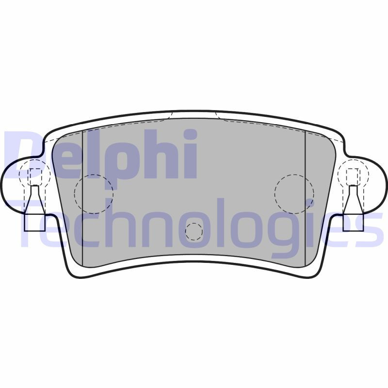 DELPHI LP1747 Pastillas de freno Trasero para