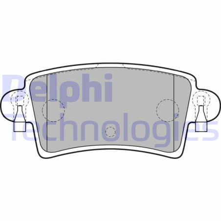 DELPHI LP1747 Bremsbeläge Hinten für
