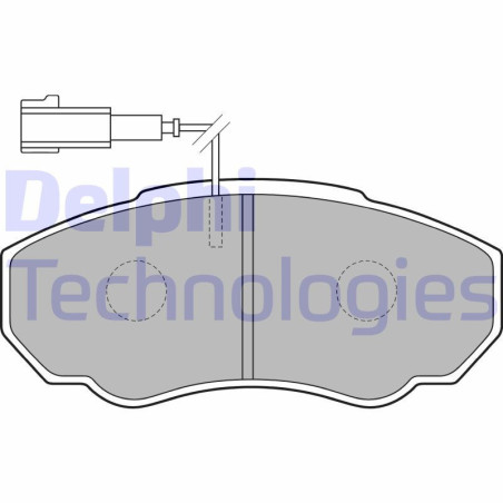 DELPHI LP1750 Plaquettes de frein Avant pour