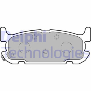 DELPHI LP1752 Brzdové platničky Zadné pre