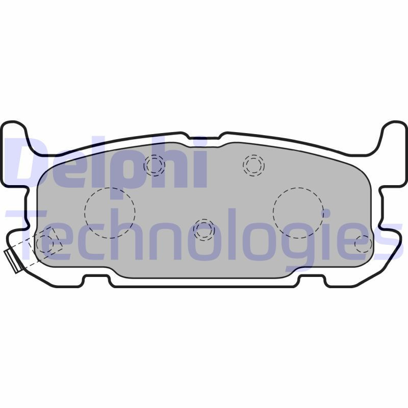DELPHI LP1752 Brzdové platničky Zadné pre