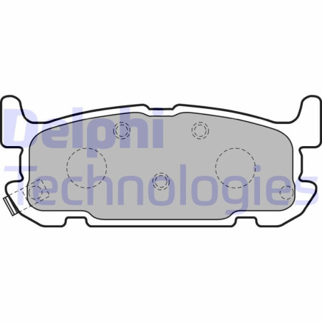 DELPHI LP1752 Brzdové platničky Zadné pre