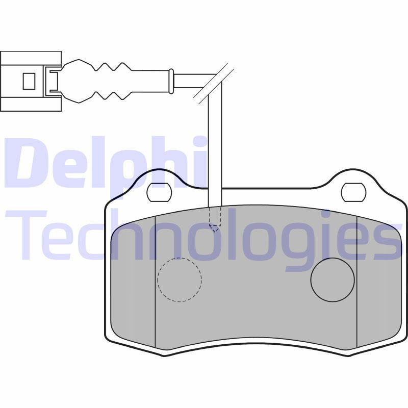 DELPHI LP1753 Pastiglie freno Anteriore per