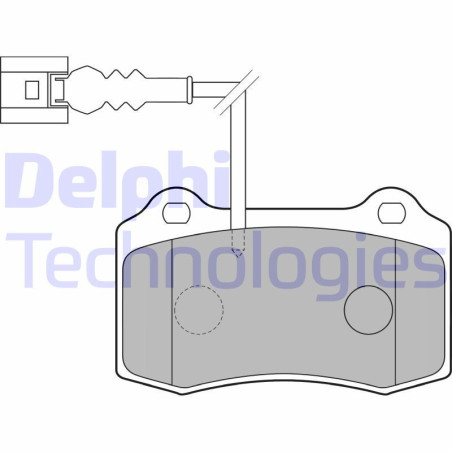 DELPHI LP1753 Brzdové platničky Predné pre