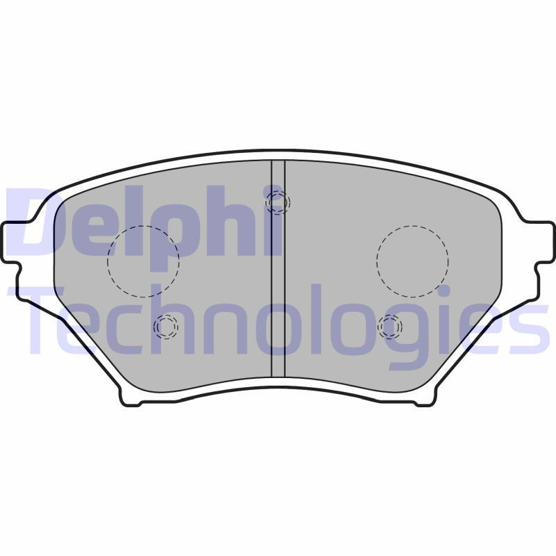 DELPHI LP1761 Brake Pads Set Front for