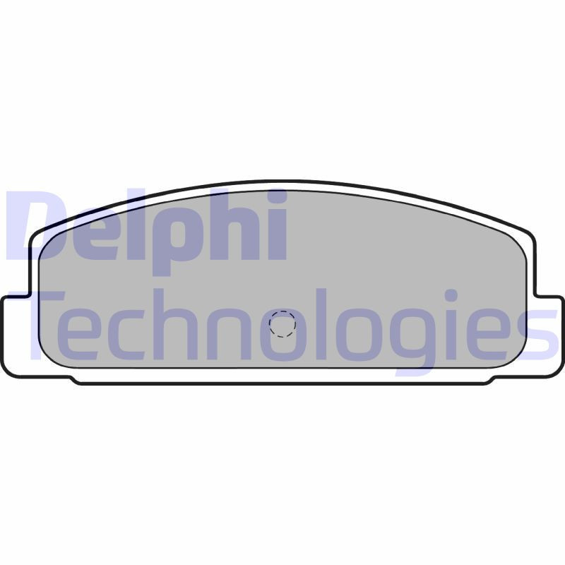 DELPHI LP1766 Pastiglie freno Posteriore per